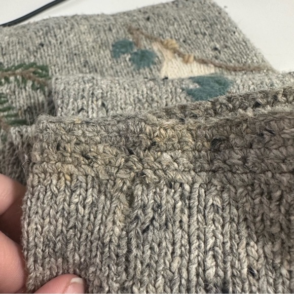 💸Sold💸 Northern Isles Bird Cardigan Sweater Med Cardinals Blue Jays Embroidered - Picture 10 of 13